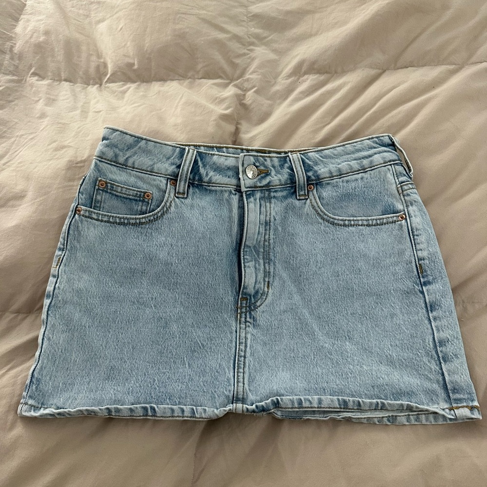 PACSUN Light Blue Denim Mini Skirt SIZE 26